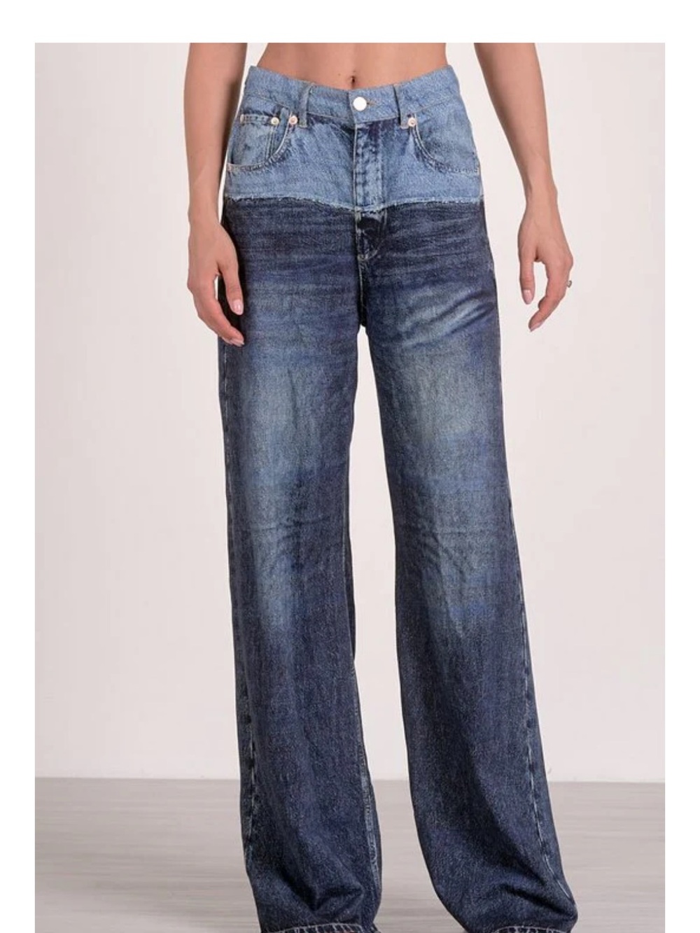 NWT Elan Two-Tone Sweatpants Jeans